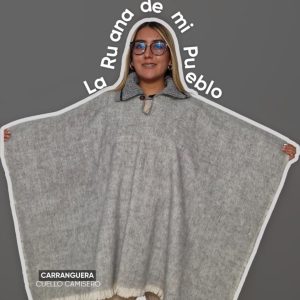 Ruana Carranguera Cuello Camisero Tipo 2